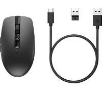 Ratón inalámbrico - HP ratón silencioso recargable HP 710, Negro