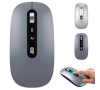 Ratón Inalámbrico Inteligente con IA Y Dictado por Voz,Clic Silencioso (#B) | Ratón Con Ia Y Dictado Por Voz, 1600ppm, 99% De Precisión, Traducción Global, Diseño Ergonómico, Indicador Led De Batería