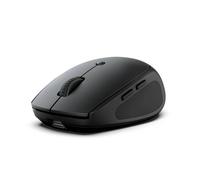 JLab Ratón Inalámbrico GO Charge - Conexión Mediante Bluetooth o Receptor USB, ergonómico multidispositivo, Compatible con Ordenador/portátil/móvil/Tableta, Recargable, diseño de Viaje