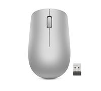 Lenovo 530 - Ratón Inalámbrico de 2.4 GHz, Receptor USB Nano, 1200 dpi, Ambidiestro, Gris Platino