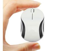 Ratón inalámbrico lindo mini mouse de computadora para laptop, tamaño pequeño, portátil, compacto, de viaje, USB, óptico, 3 botones, 1600 DPI, mouse inalámbrico para PC, computadora, portátil,