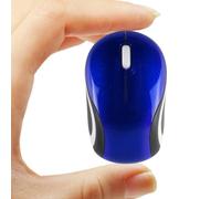 Ratón inalámbrico lindo mini mouse de computadora para laptop, tamaño pequeño, portátil, compacto, de viaje, USB, óptico, 3 botones, 1600 DPI, mouse inalámbrico para PC, computadora, portátil,