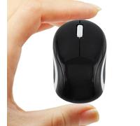 Ratón inalámbrico lindo mini mouse de computadora para laptop, tamaño pequeño, portátil, compacto, de viaje, USB, óptico, 3 botones, 1600 DPI, mouse inalámbrico para PC, computadora, portátil,