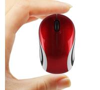 Ratón inalámbrico lindo mini mouse de computadora para laptop, tamaño pequeño, portátil, compacto, de viaje, USB, óptico, 3 botones, 1600 DPI, mouse inalámbrico para PC, computadora, portátil,
