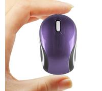 Ratón inalámbrico lindo mini mouse de computadora para laptop, tamaño pequeño, portátil, compacto, de viaje, USB, óptico, 3 botones, 1600 DPI, mouse inalámbrico para PC, computadora, portátil,
