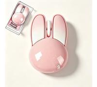 Ratón inalámbrico lindo ratón rosa Kawaii forma de conejo diseño portátil silencioso ligero silencioso inalámbrico USB óptico inalámbrico ratones inalámbricos para PC portátil computadora Mac MacBook
