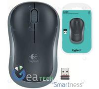 Ratón Inalámbrico Logitech M185 2.4GHz 1000 DPI Ambidextro + Mini Receptor Gris