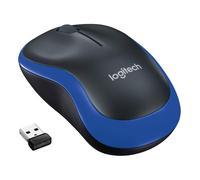 Ratón inalámbrico Logitech M185 negro/azul (910-002236)