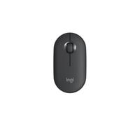 Ratón inalámbrico Logitech Pebble Bluetooth de 2,4 GHz, silencioso, modo dual, portátil, para ordenador portátil (negro)