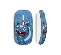 Ratón Inalámbrico - MANIACASE - Happy Tree Friends Petunia - Azul - Clave USB Wi-Fi incluida - Compatible con Mac y PC