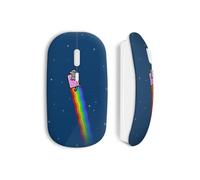 Ratón Inalámbrico - MANIACASE - Nyan Cat - Multicolor - USB - Compatible con Mac y PC