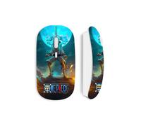 Ratón inalámbrico - MANIACASE - One piece Luffy - Blanco - Óptico - 70 g