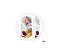 Ratón Inalámbrico - MANIACASE - Saitama One Punch Man - Compatible con Mac y PC - Clave USB incluida - Blanco