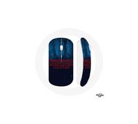 Ratón Inalámbrico - MANIACASE - Stranger Things - Logo Temporada 2 - Clave USB Wifi - Color Azul