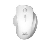 Mars Gaming MMWERGO, Ratón Inalámbrico Ergonómico, Sensor Óptico 3200 dpi, Switches Mecánicos KAILH, Ahorro Energía, Multiplataforma, PC, Mac, PS5, Xbox, Blanco