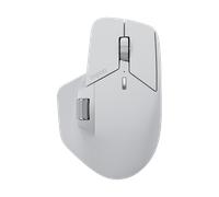 Ratón inalámbrico multimodo Rapoo "MT760M", gris-blanco Bluetooth 4.0/5.0, inalámbrico (dongle), sensor de alta resolución de 4000 ppp, alcance de hasta 10 m, botones programables