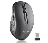 Ratón Inalámbrico NGS Evo Peep silencioso/ Batería recargable/ Hasta 3200 DPI/ Negro