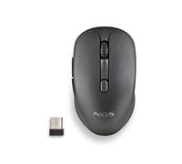 Ratón Inalámbrico NGS Evo Rust Black - 1600 DPI, Recargable y Ergonómico