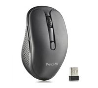NGS | EVO Spook Ratón Inalámbrico Multimodo, Recargable, 2.4 GHz + Bluetooth 5.1, 800/1200/1600 DPI, USB-A, 5 Botones Silenciosos