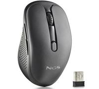 Ratón Inalámbrico NGS Evo Spook silencioso/ Batería recargable/ Hasta 1600 DPI/ Negro
