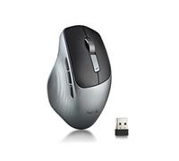 NGS Lush-RB - Ratón Inalámbrico Multi Dispositivo 2.4GHz + Bluetooth 4.0/5.0, Batería Recargable USB-C, 6 Botones Silenciosos, Ergonómico para Diestros, dpi Ajustable