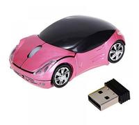 Ratón inalámbrico Norbi de 2,4 GHz con forma de coche deportivo Cool3D, ergonómico y óptico, con receptor USB para PC, portátil, ideal para