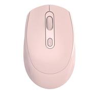 Ratón inalámbrico Óptico 2,4 GHz Bluetooth Modo Dual Alta precisión 1600DPI Diseño ergonómico USB Ratón de computadora para PC Portátil Oficina Hogar ABS Negro 63x35x101mm (Rosa)