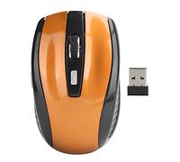 Ratón inalámbrico óptico inalámbrico de 2,4 GHz con Receptor USB 1600 dpi Silent Gaming Ratones para Ordenador portátil, PC, Mac OS, ME, XP (Naranja)