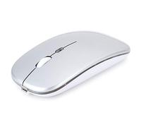 Ratón Inalámbrico para Juegos, Ratón Magnífico de Transmisión Portátil 2.4G para la Escuela(Plata)