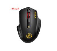 Ratón inalámbrico para juegos - RNCYN - 1600 DPI - 4 botones - Dongle USB - Silencioso - 2,4 GHz - Retroiluminación RGB - Negro