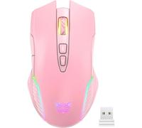 Ratón inalámbrico profesional para juegos MMO, diseño ergonómico para jugadores diestros, 5 niveles de DPI ajustables hasta 3600, revestimiento