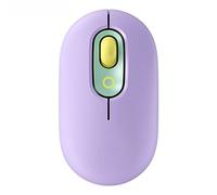 Ratón inalámbrico púrpura USB Recargable Compatible con Bluetooth Ratón RGB Ratón silencioso con luz de Fondo (Color : Purple, Size : One Size) Little Surprise