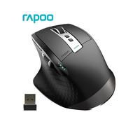 Ratón inalámbrico recargable multimodo Rapoo MT750L/MT750S, ratón Bluetooth ergonómico de 3200 DPI,