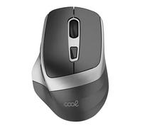 Ratón Inalámbrico Silencioso Cool Ergonomic Negro-Plata