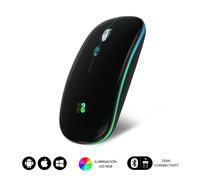 Ratón inalámbrico - SUBBLIM - SUBMO-LDFLAT1 - Bluetooth 5.1 - Iluminación LED - 1600 DPI