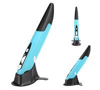 Ratón inalámbrico tipo bolígrafo ergonómico vertical innovador para usuarios de PC y portátiles, plástico ABS, rojo/azul/gris, 4 botones, lápiz capacitivo