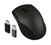 Ratón inalámbrico tipo C USB C inalámbrico 24 G silencioso ergonómico con 3 niveles DPI compatible con MacBook Pro Air 2016 2017 2018 Samsung Chromebook Google Pixelbook Dell más dispositivos
