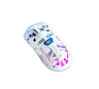Ratón inalámbrico transparente con pantalla digital, 2.4G RGB4000DPI Ajuste de 5 pasos, teclas de graves, ratón para juegos Bluetooth, A