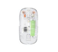 Ratón Inalámbrico Transparente de 2,4 G, Recargable por USB, con , Ergonómico, para Juegos, para PC, Portátil, Escritorio, Modo Dual,