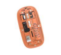 Ratón Inalámbrico Transparente de Modo Dual, 2,4 G, Recargable, con , Silencioso, para Ordenador Portátil y PC B