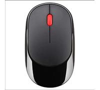 Ratón inalámbrico ultradelgado 2.4G Mudo fotoeléctrico Recargable Sabio Racional - Negro