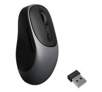 Keychron BM24 - Ratón inalámbrico con microinterruptor silencioso, color gris metálico