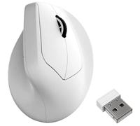 Ratón Keychron M5 Inalámbrico Vertical 30000 DPI PixArt 3950 Blanco Scroll Lateral