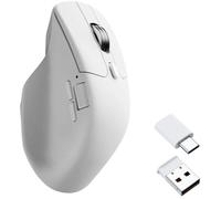 Ratón Keychron M6 Inalámbrico PixArt 3311 2.4 GHz y Bluetooth 12000 DPI Blanco Silencioso