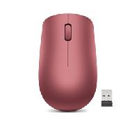 Lenovo GY50Z18990 530 - Ratón Inalámbrico de 2.4 GHz, Receptor USB Nano, 1200 dpi, Ambidiestro, Color Rojo Cereza