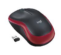 Mouse logitech wireless m185 optico rojo 2.4ghz