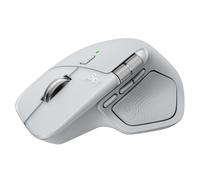 Logitech MX Master 4 for Mac, ratón Bluetooth ergonómico con Respuesta háptica Avanzada, Desplazamiento ultrarrápido, Carga USB-C, macOS, iPadOS, Windows - Plateado Blanco