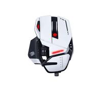 Ratón Gaming con Cable Mad Catz RAT 6+ Blanco - Sensor Óptico 12000 DPI - 11 Botones Programables - Diseño Ajustable - RGB - Ergonómico PC Gaming