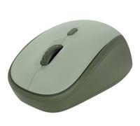 Trust Yvi+ Ratón Inalámbrico Silencioso con Diseño Sostenible, 800-1600 PPP, para Diestros y Zurdos, Microrreceptor USB Almacenable, Mouse para Ordenador, Portátil, Mac, Oficina en Casa - Verde
