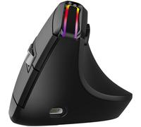 Mobility Lab - Ratón inalámbrico ergonómico RGB - Precisión Ajustable, Receptor 2 en 1 USB o USB-C, Conexión Bluetooth, Clics silenciosos, Modo de Ahorro de energía